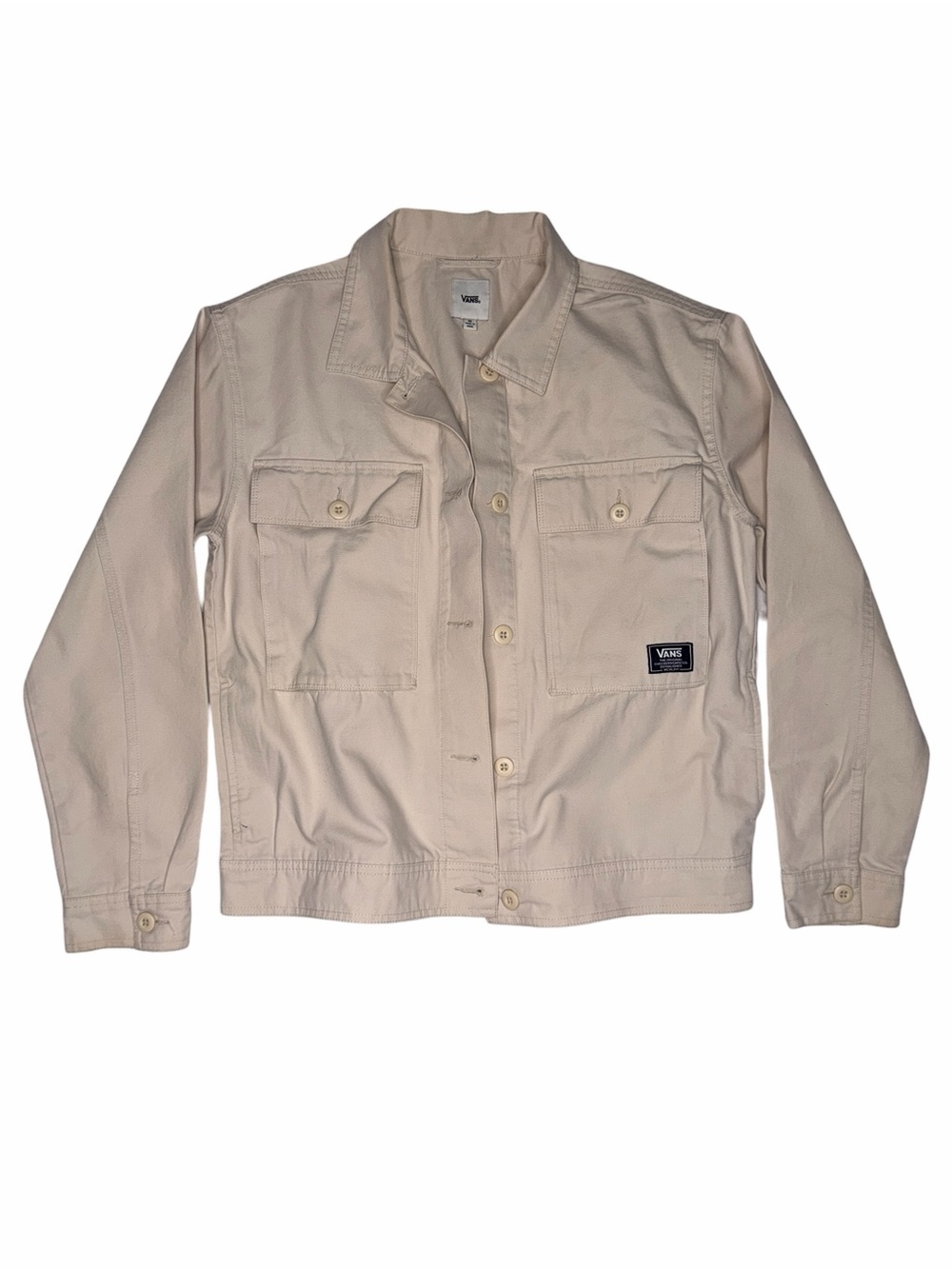 Vans Beige Canvas Chore Coat Utility Workwear Skate Jacket Men’s M